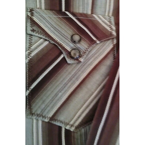 2 Western Cowboy Shirts Size M Pearl Snap Cotton Brooks & Dunn Panhandle Slim - Picture 9 of 11